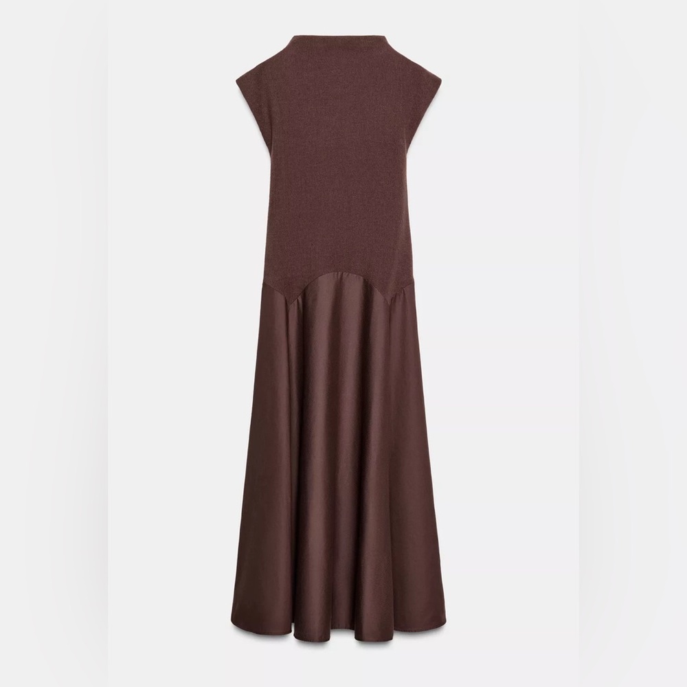 NWT ZARA SOFT COMBINATION DRESS SIZE S